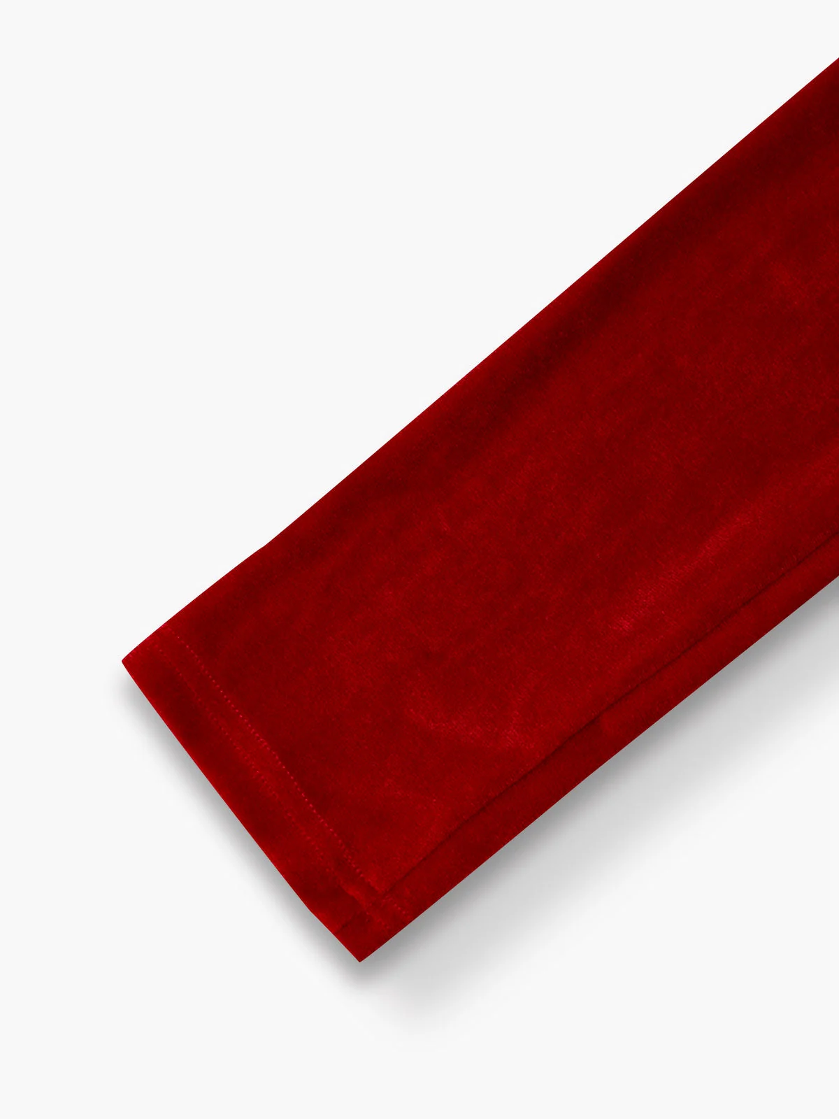 Robe rouge en velours ornée de perles et de tulle froncé avec nœud années 1950 - Image 5