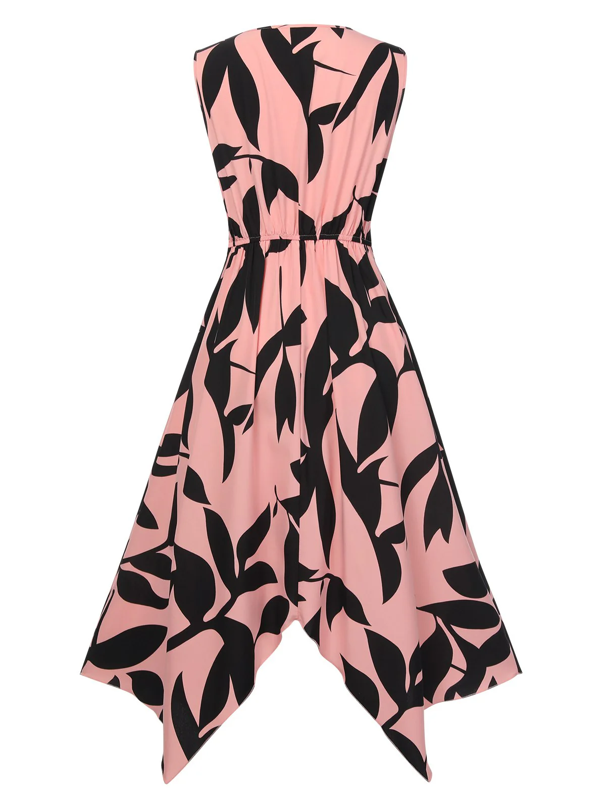 Robe sans manches à ourlet irrégulier torsadé des années 1940 - Image 17
