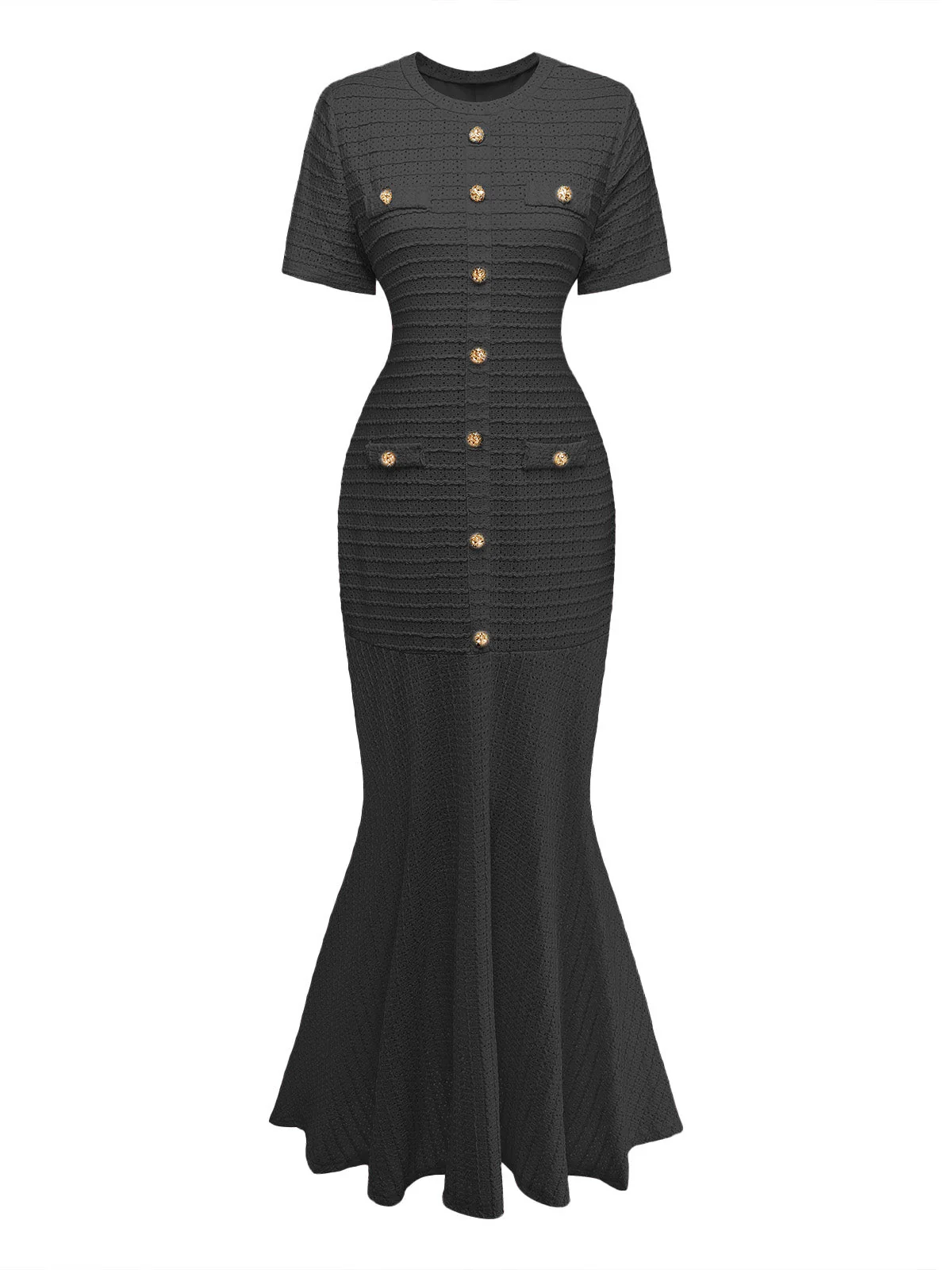 Robe sirène à carreaux ajourée des années 1930 - Image 10