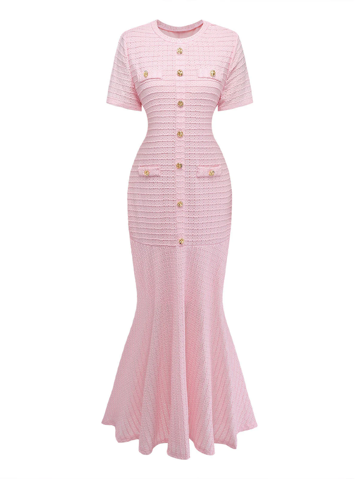 Robe sirène à carreaux ajourée des années 1930 - Image 2
