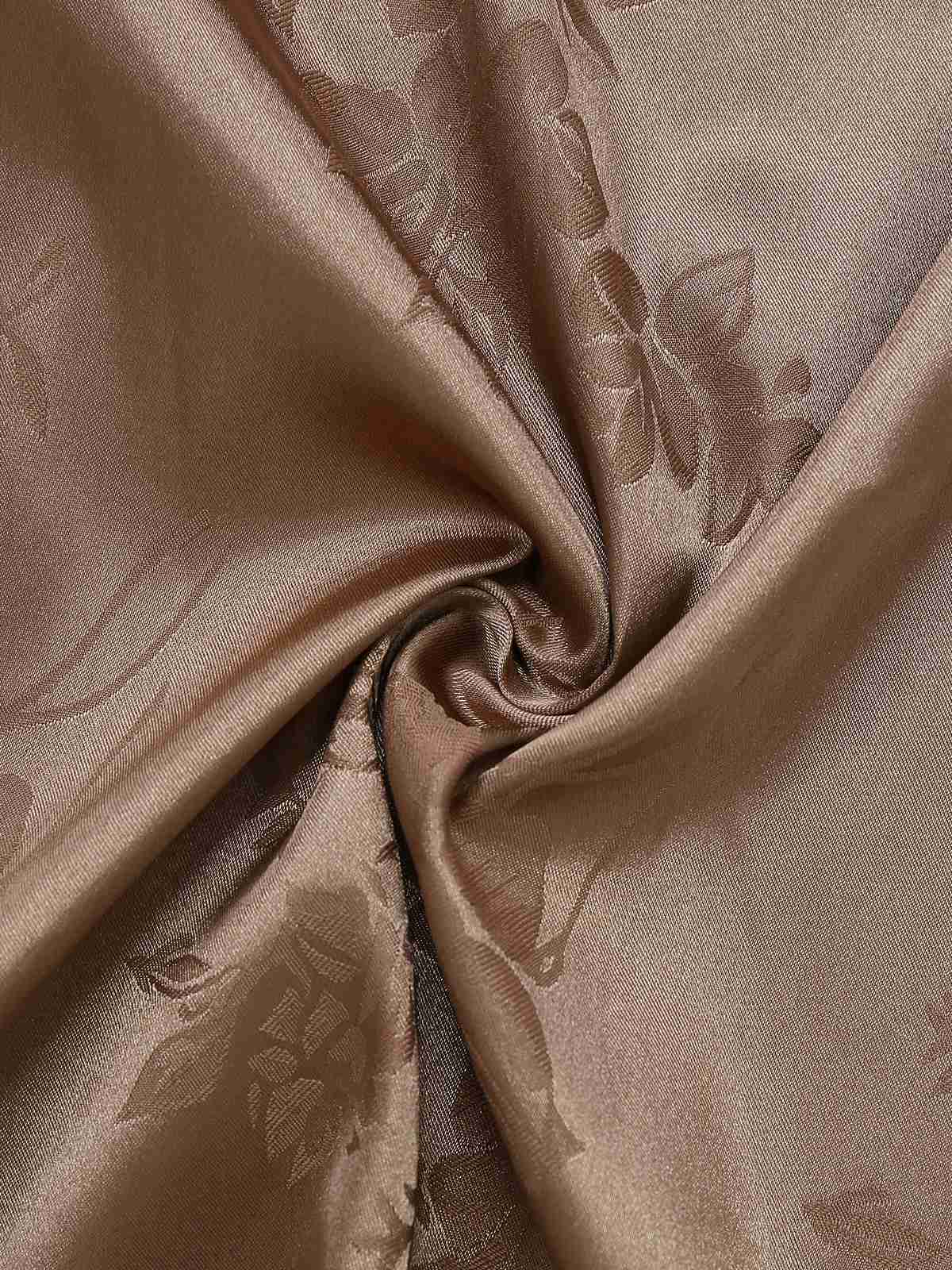 Robe sirène en satin et bretelles uni motif floral jacquard années 1930 - Image 5