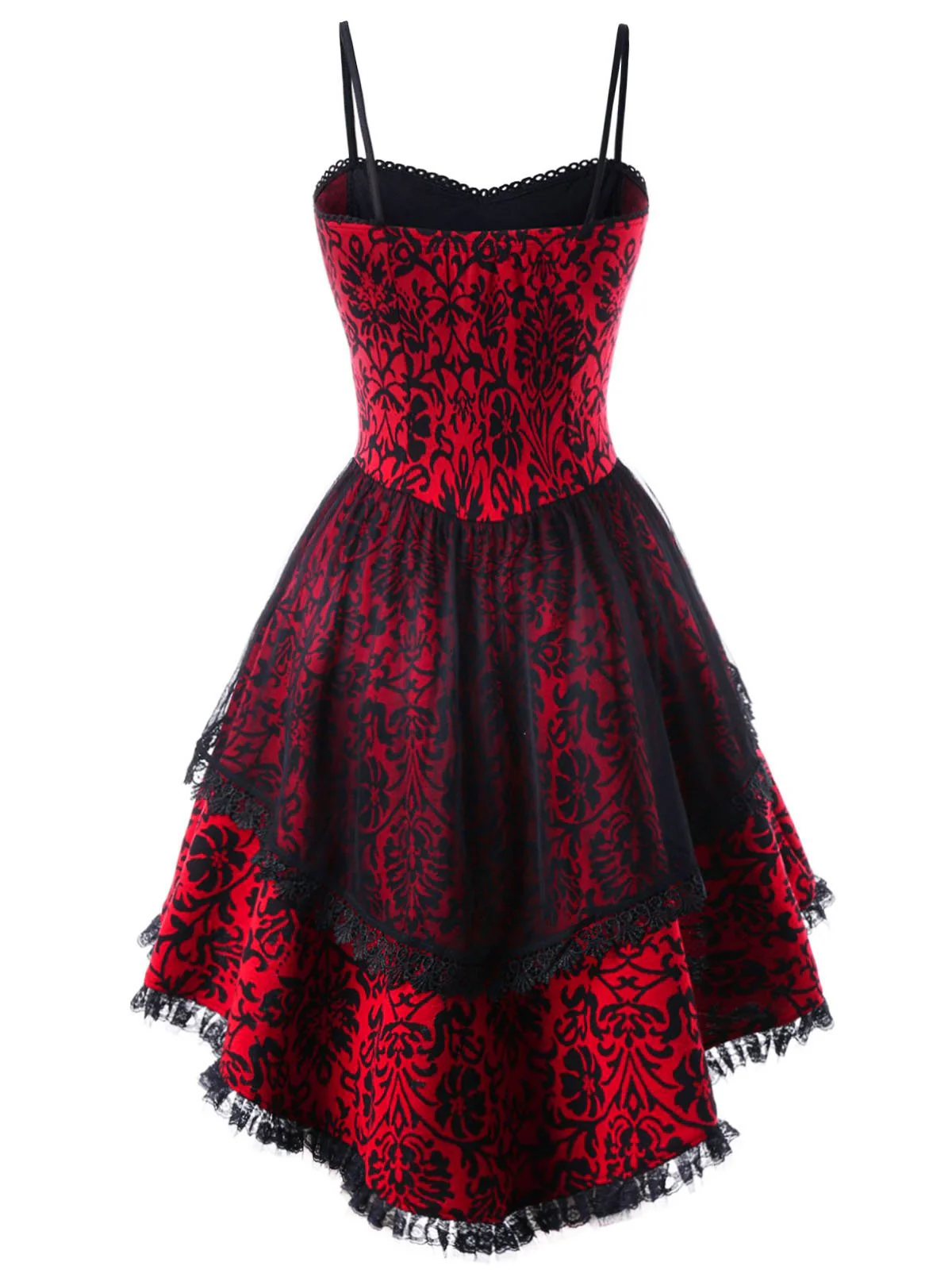 Robe Gothique Steampunk Déguisement Vampire Sorcière Dentelle - Image 2