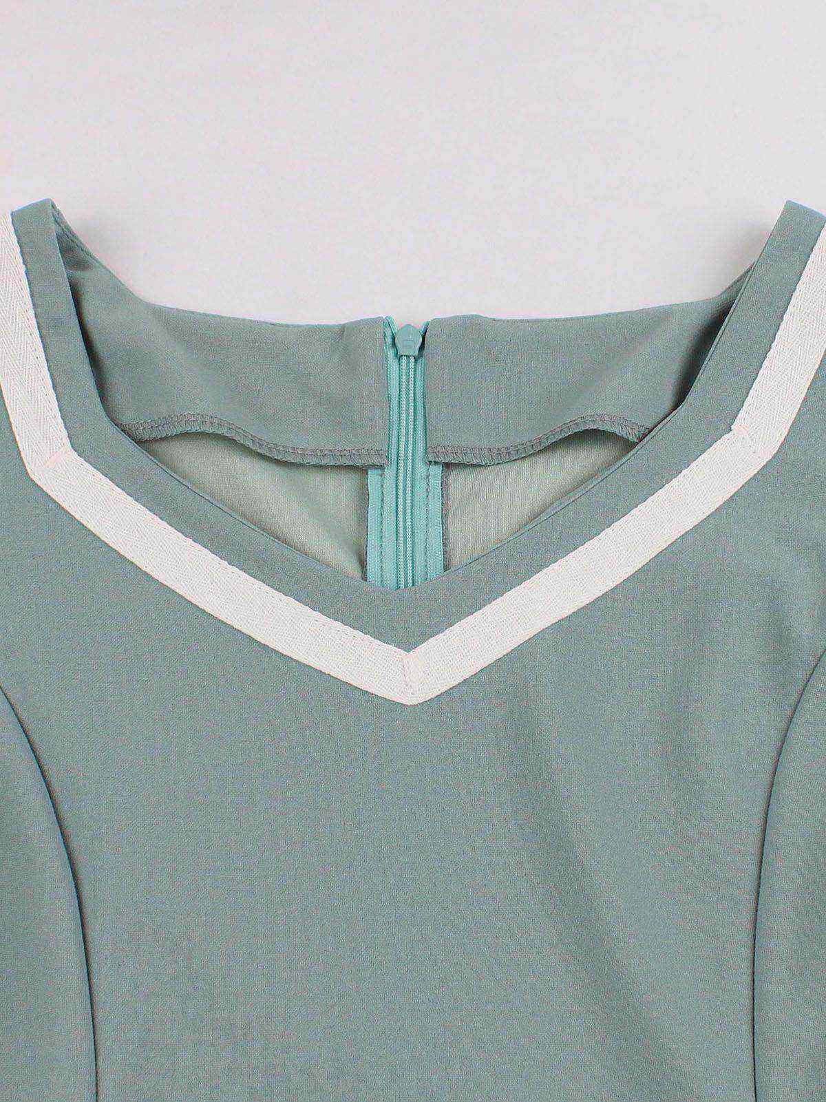 Robe Swing Année 50 Fleurie avec Ceinture - Image 21
