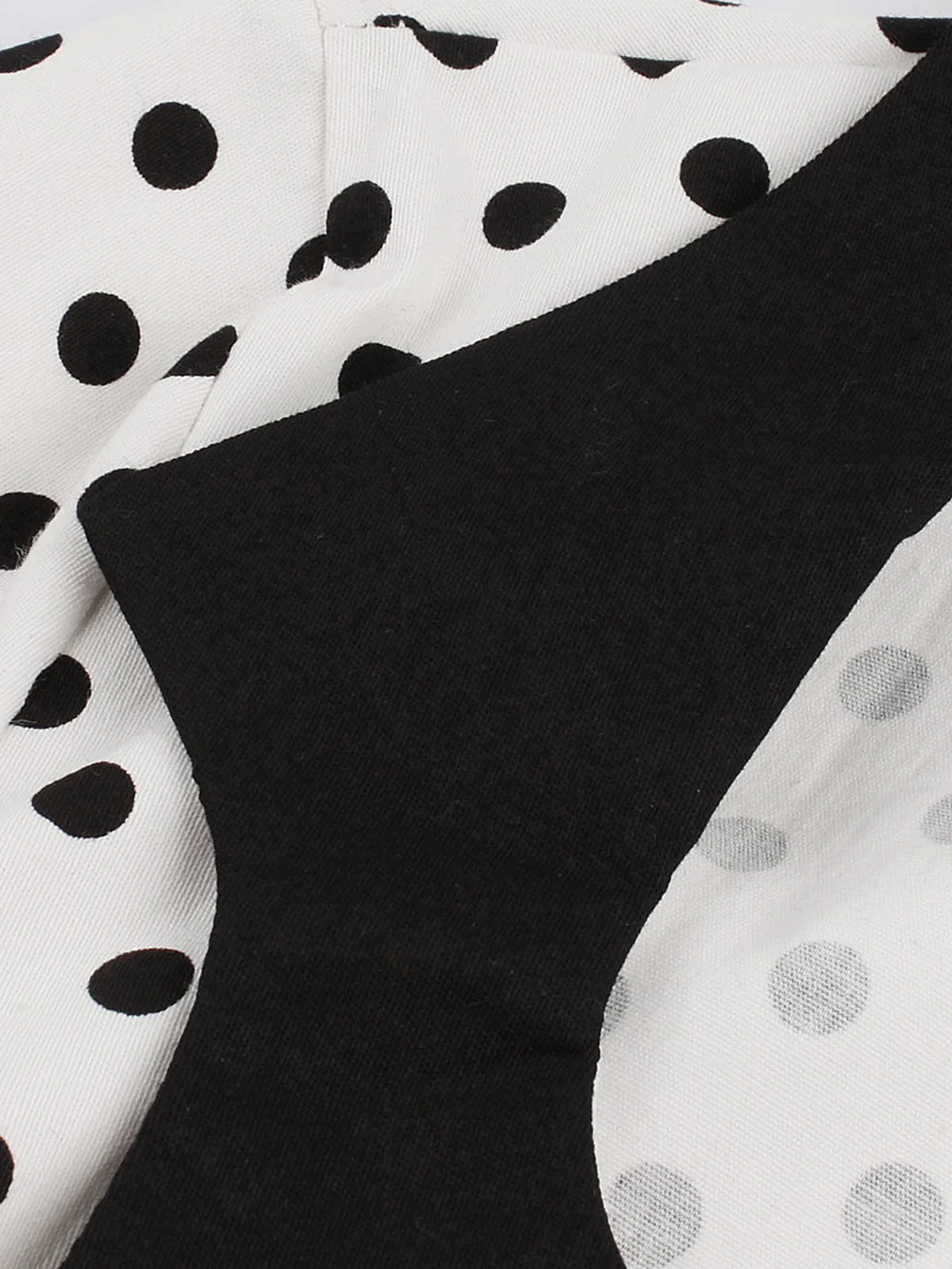 Robe Swing Vintage Année 50 à Pois Manches Courtes Pin Up - Image 6