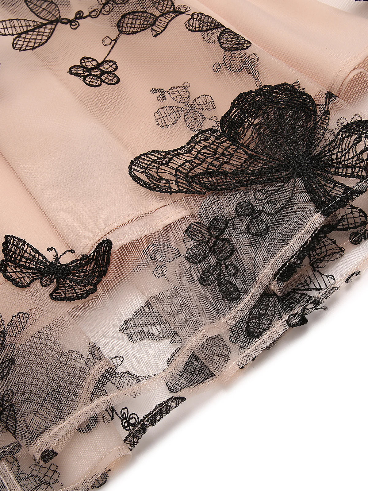 Robe Swing Vintage à Col V Année 50 avec Papillons Cocktail Pin Up - Image 9