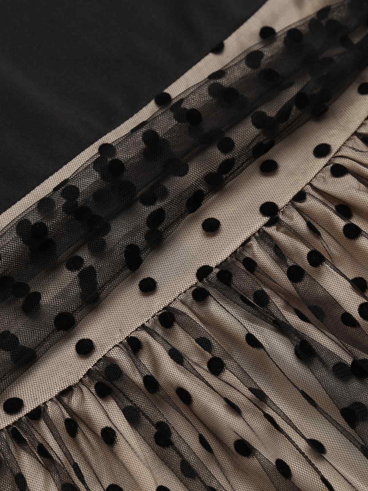 Robe Swing Vintage Année 50 Noire à Pois de Cœur Cocktail Pin Up - Image 13