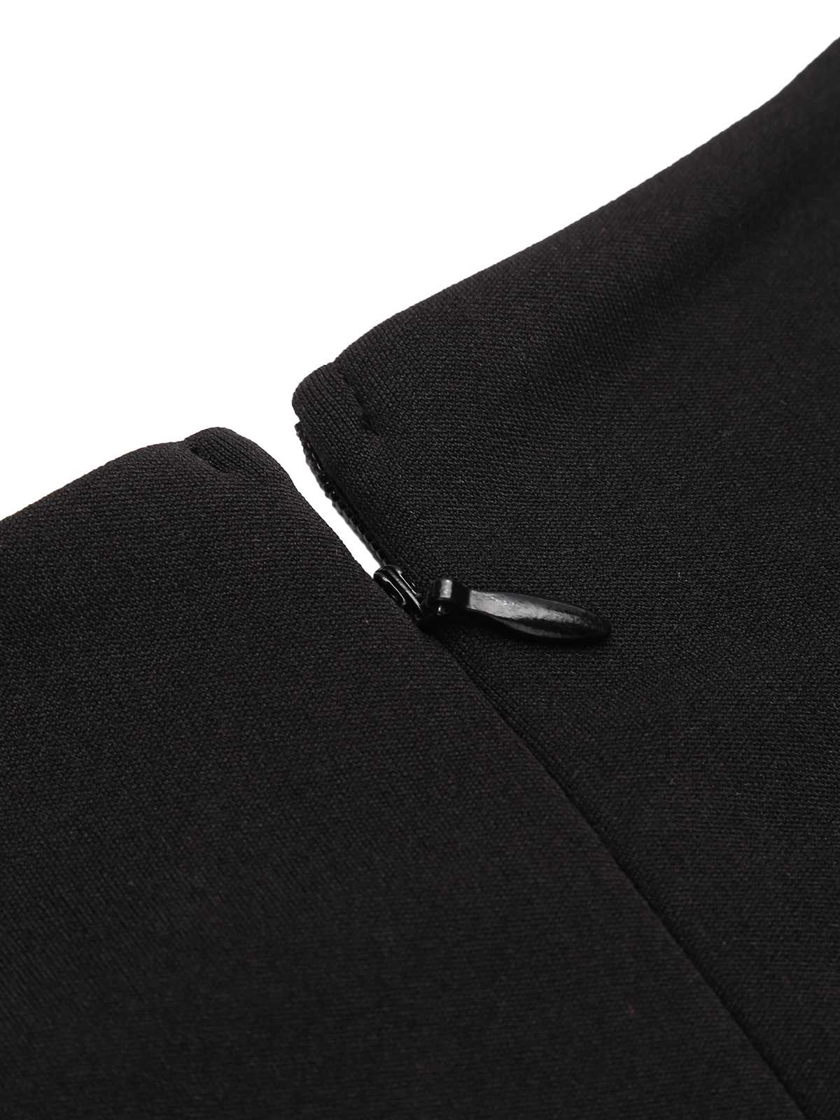 Robe Swing Vintage Année 50 Noire à Pois de Cœur Cocktail Pin Up - Image 14