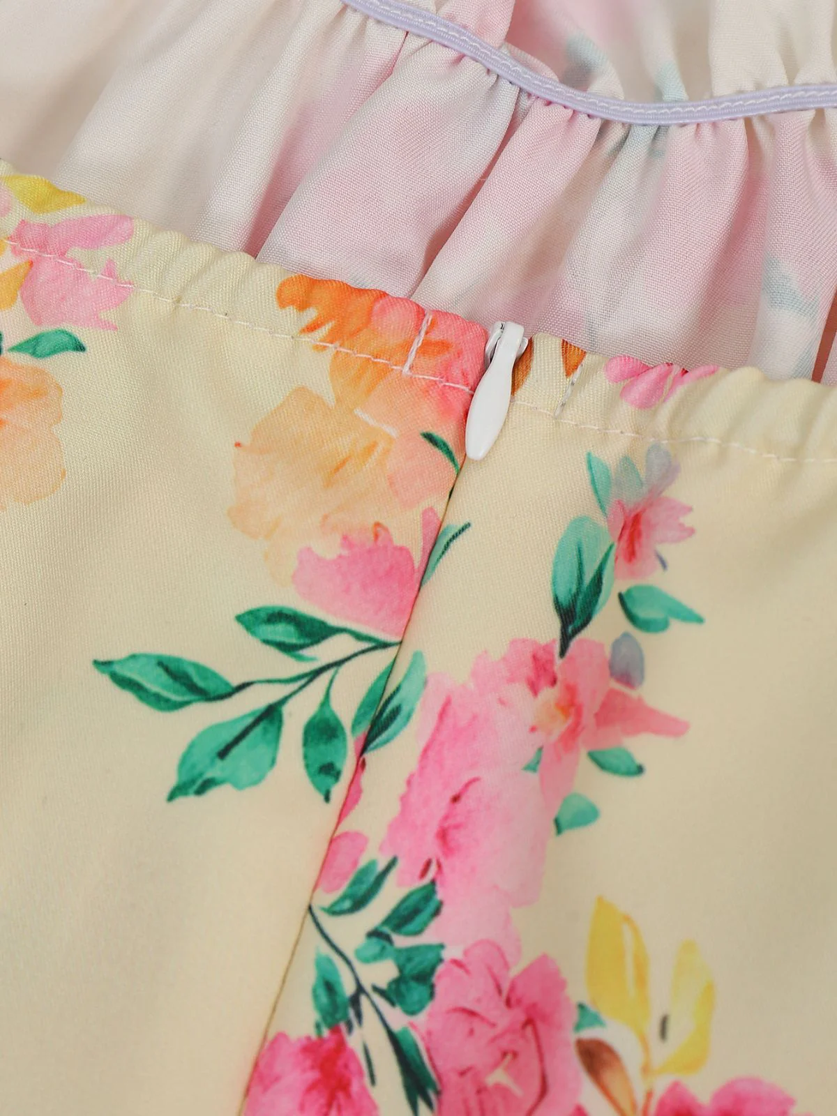 Robe Swing vintage dentelle florale lacets années 1950 - Image 10