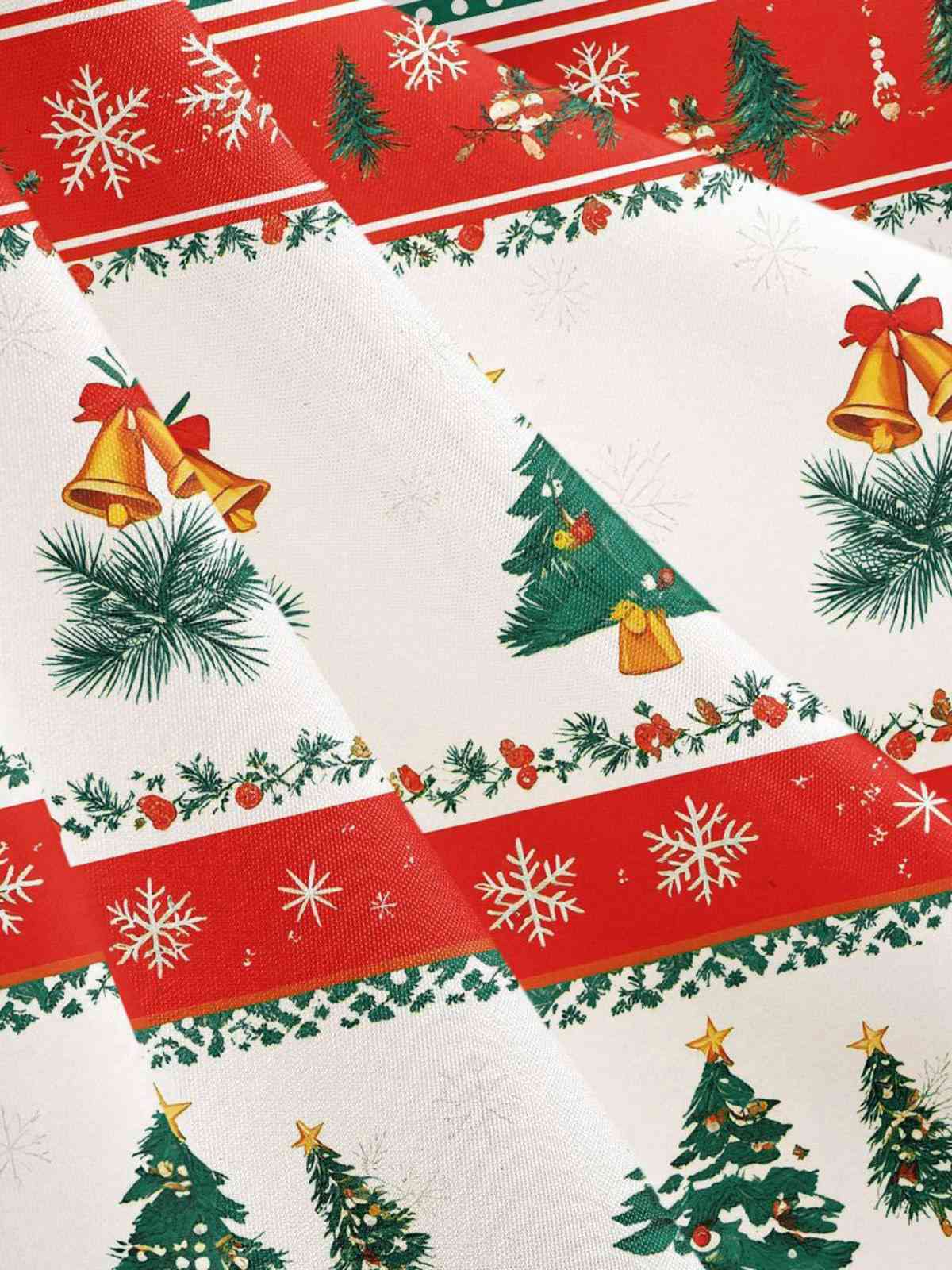 Robe trapèze à nœud et patchwork sapin de Noël années 1950 - Image 13
