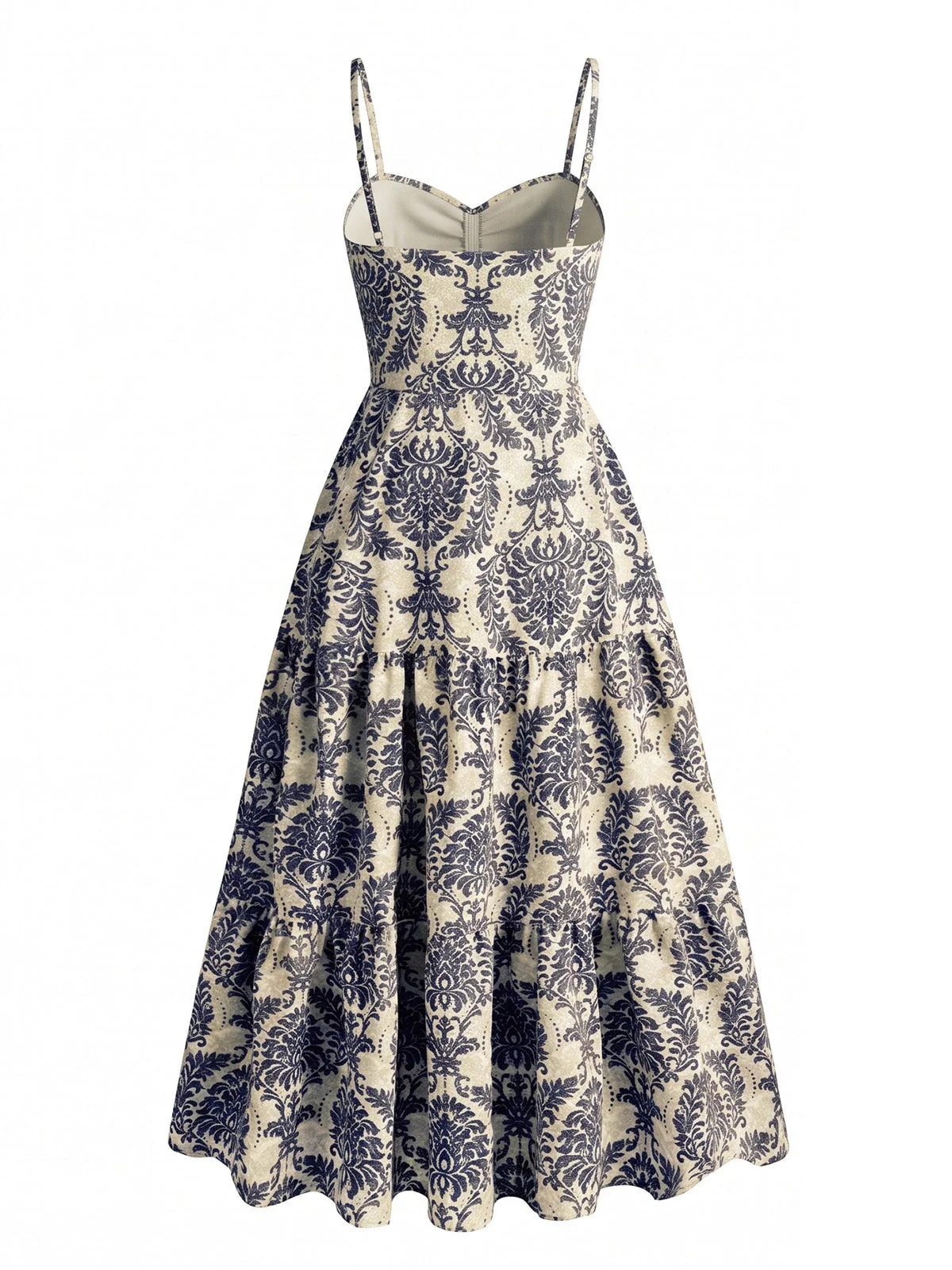 Robe trapèze à fines bretelles Années 1950 - Image 2