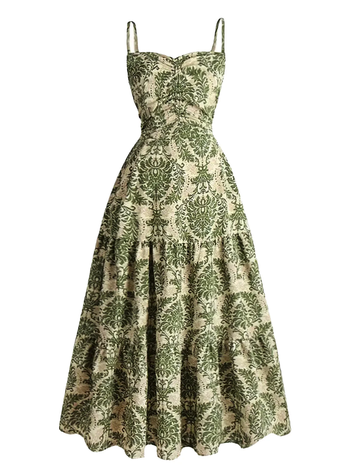 Robe trapèze à fines bretelles Années 1950 - Image 3