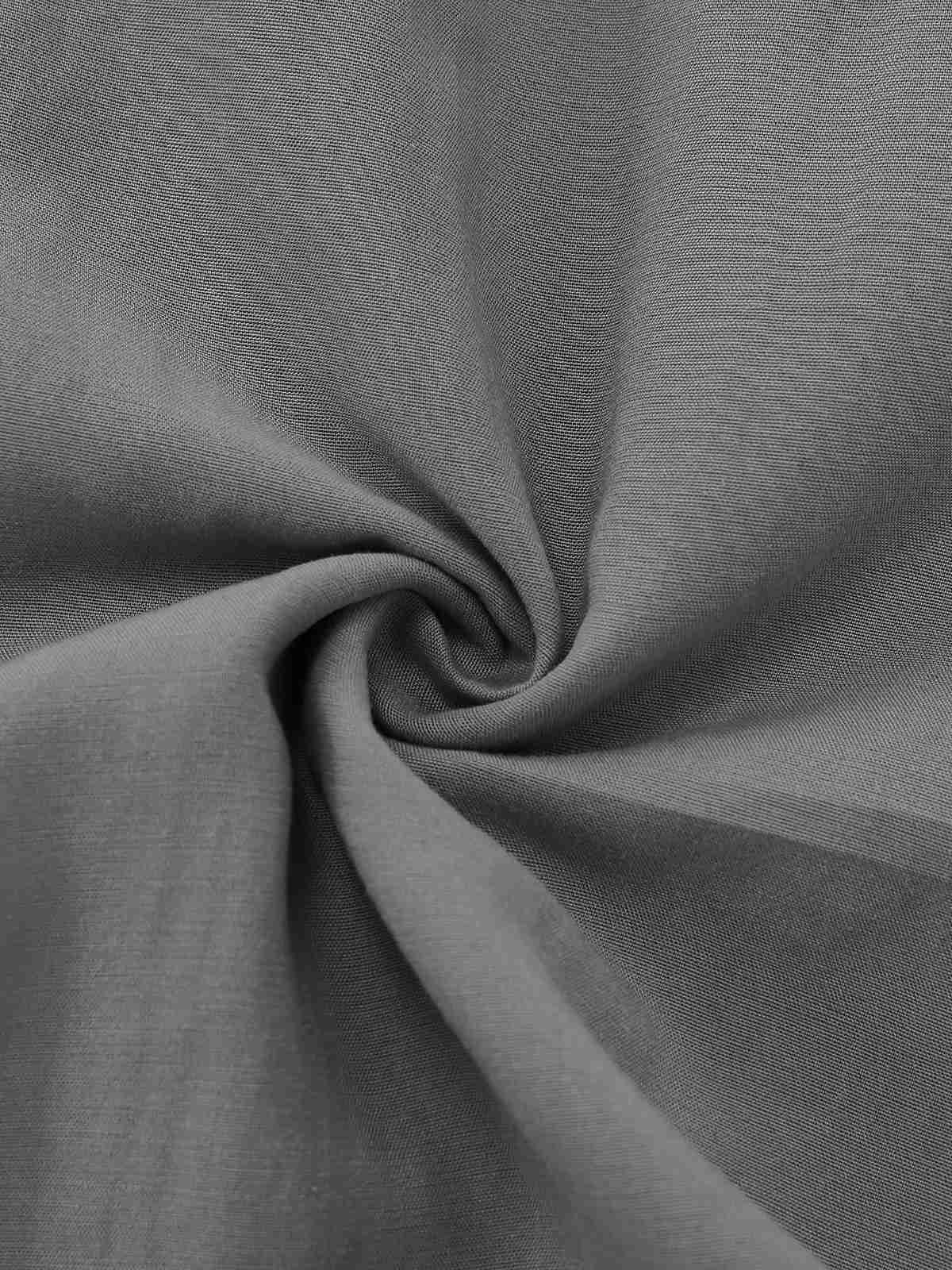 Robe trapèze grise col V dos nu 1950s - Image 7