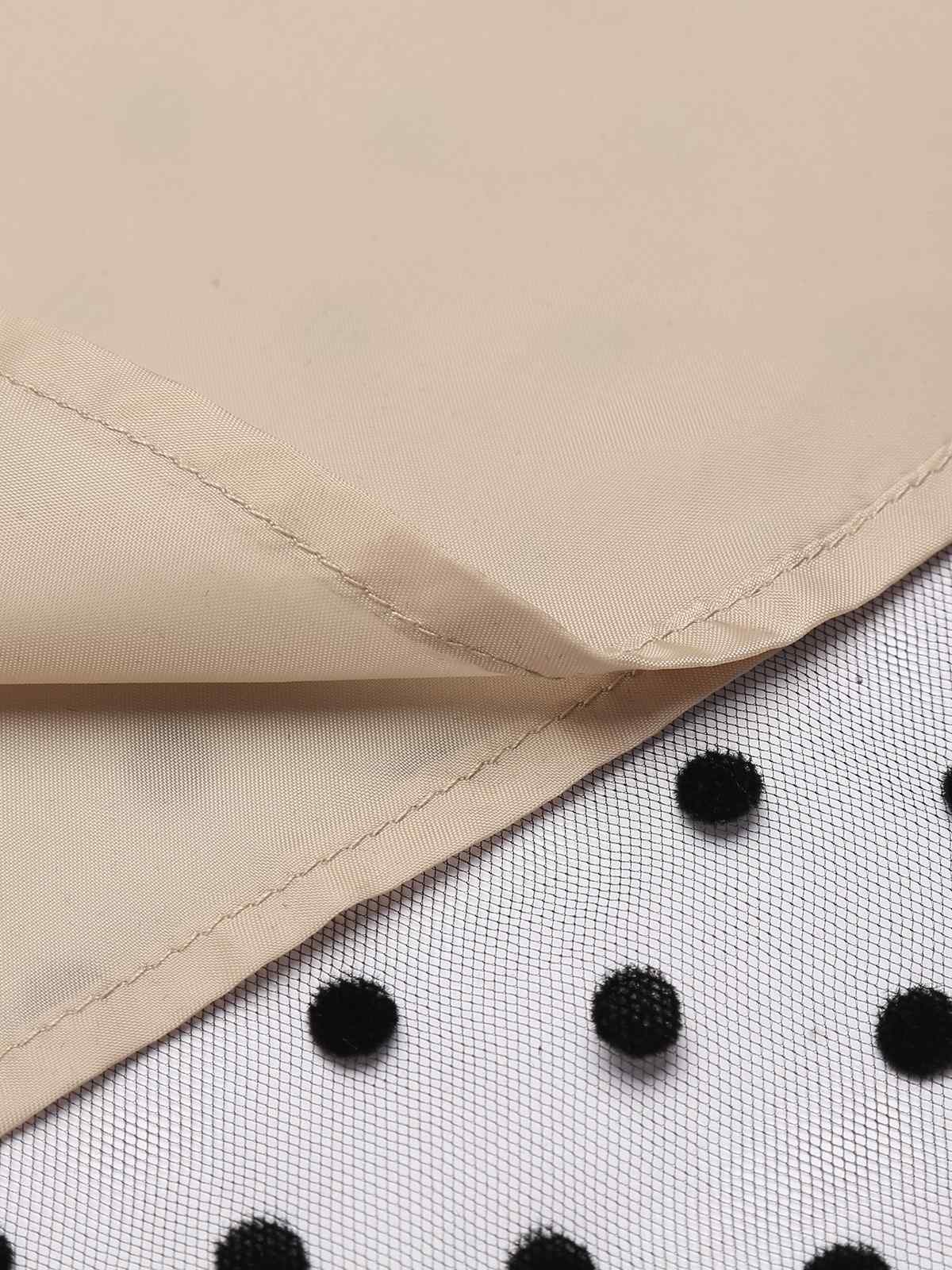 Robe trapèze noire à pois vintage des années 1950 avec ensemble d'accessoires - Image 9