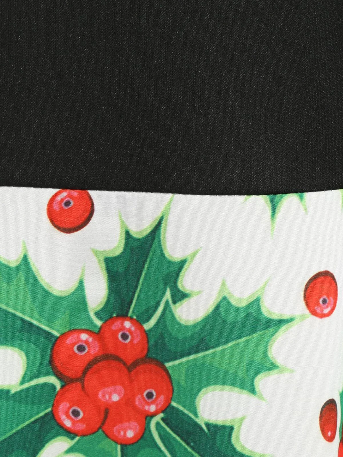 Robe trapèze patchwork à col en V de Noël des années 1950 - Image 12