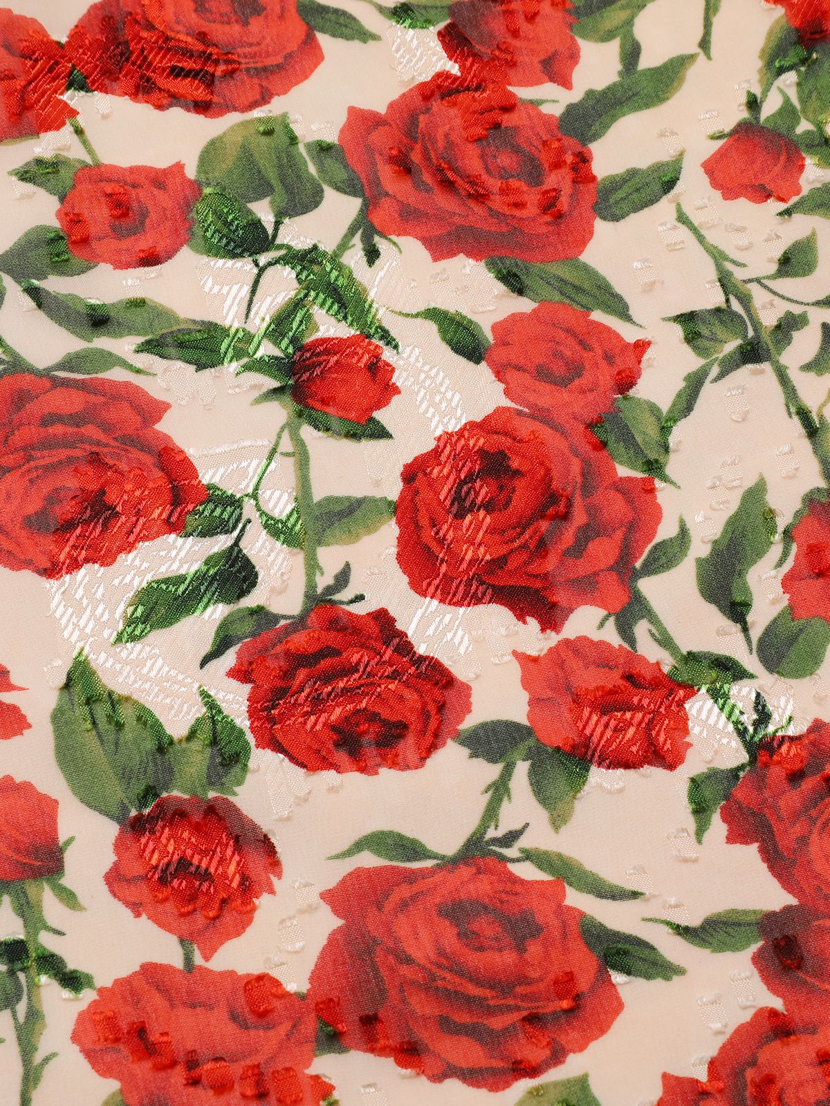 Robe trapèze rose à col en V des années 1940 rouge - Image 17