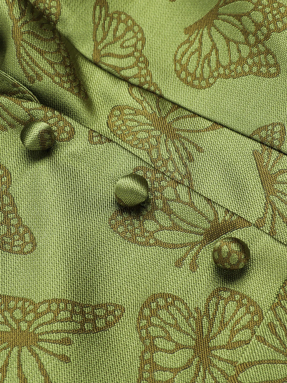 Robe trapèze verte à épaules dénudées et revers des années 1950 - Image 12