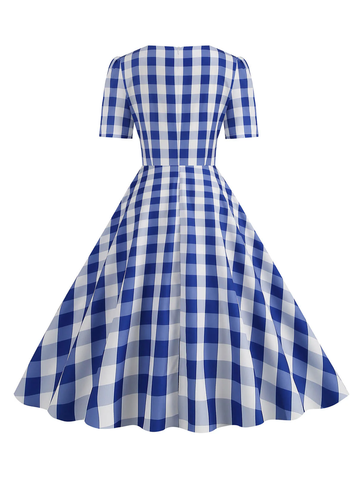 Robe trapèze vintage Col Chérie avec Noeud des années 1950 - Image 12