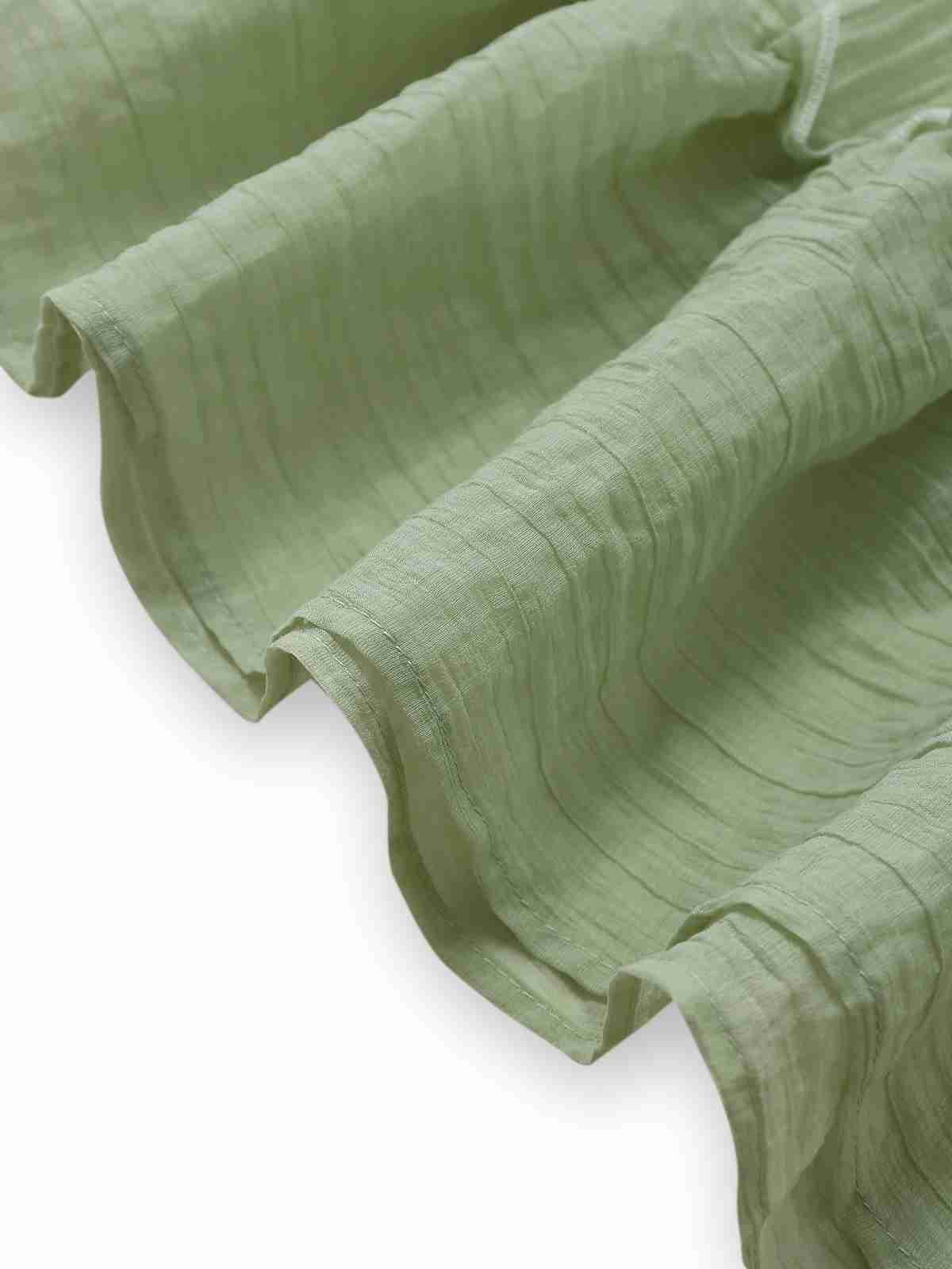 Robe verte à bretelles spaghetti et nœud papillon années 1940 - Image 5