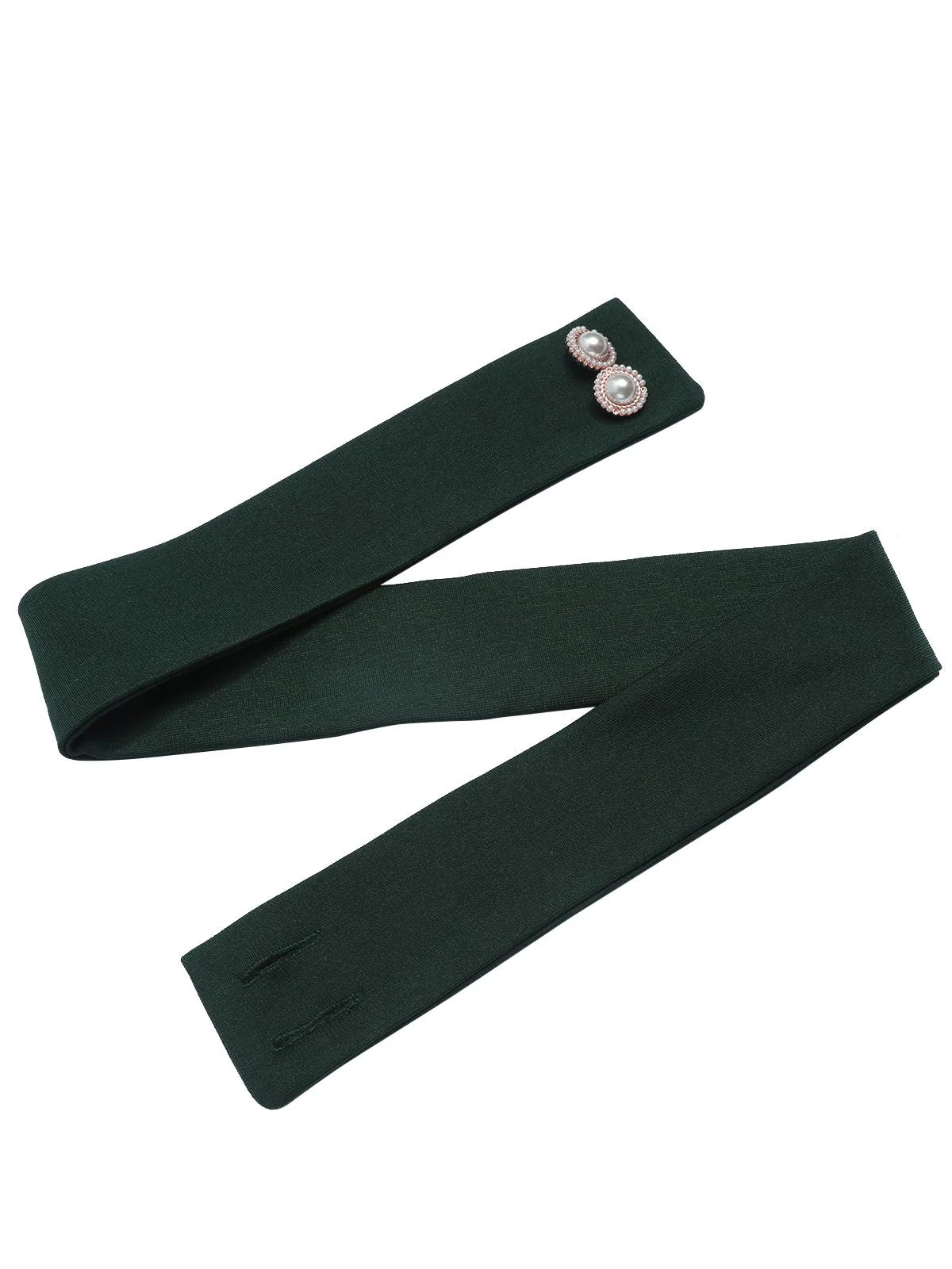 Robe verte à ceinture et patchwork pailleté des années 1960 - Image 6