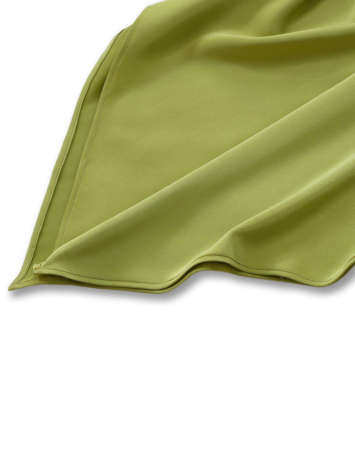 Robe chartreuse ourlet mouchoir scintillant 1920s - Image 9