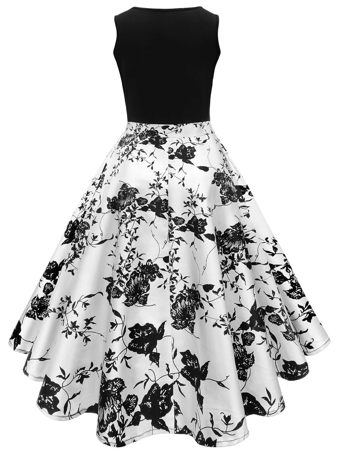 Robe Vintage Année 50 Trapèze Florale Soirée Cocktail Pin Up - Image 4
