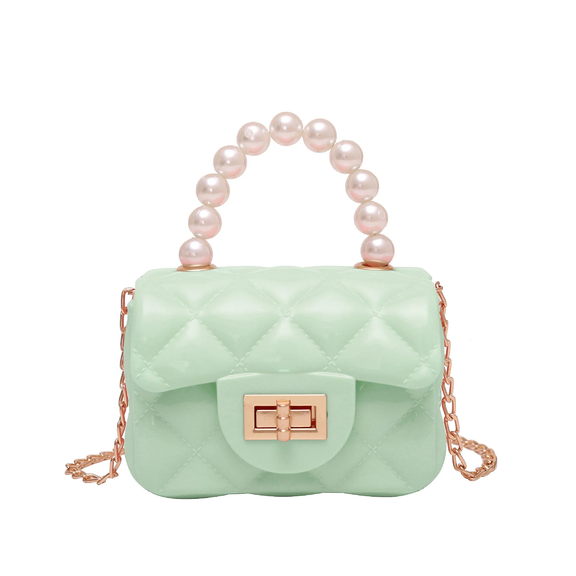 Sac à Main Carré avec Perles - Image 3