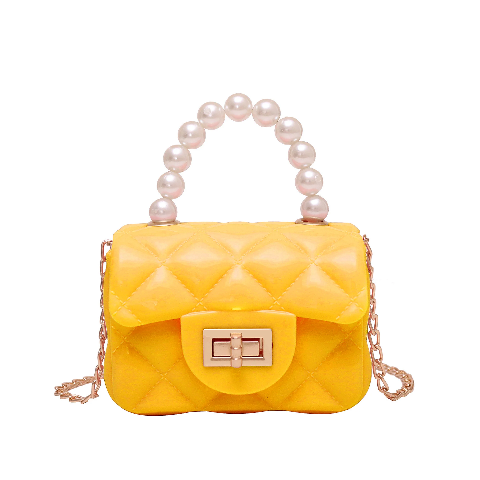 Sac à Main Carré avec Perles - Image 5