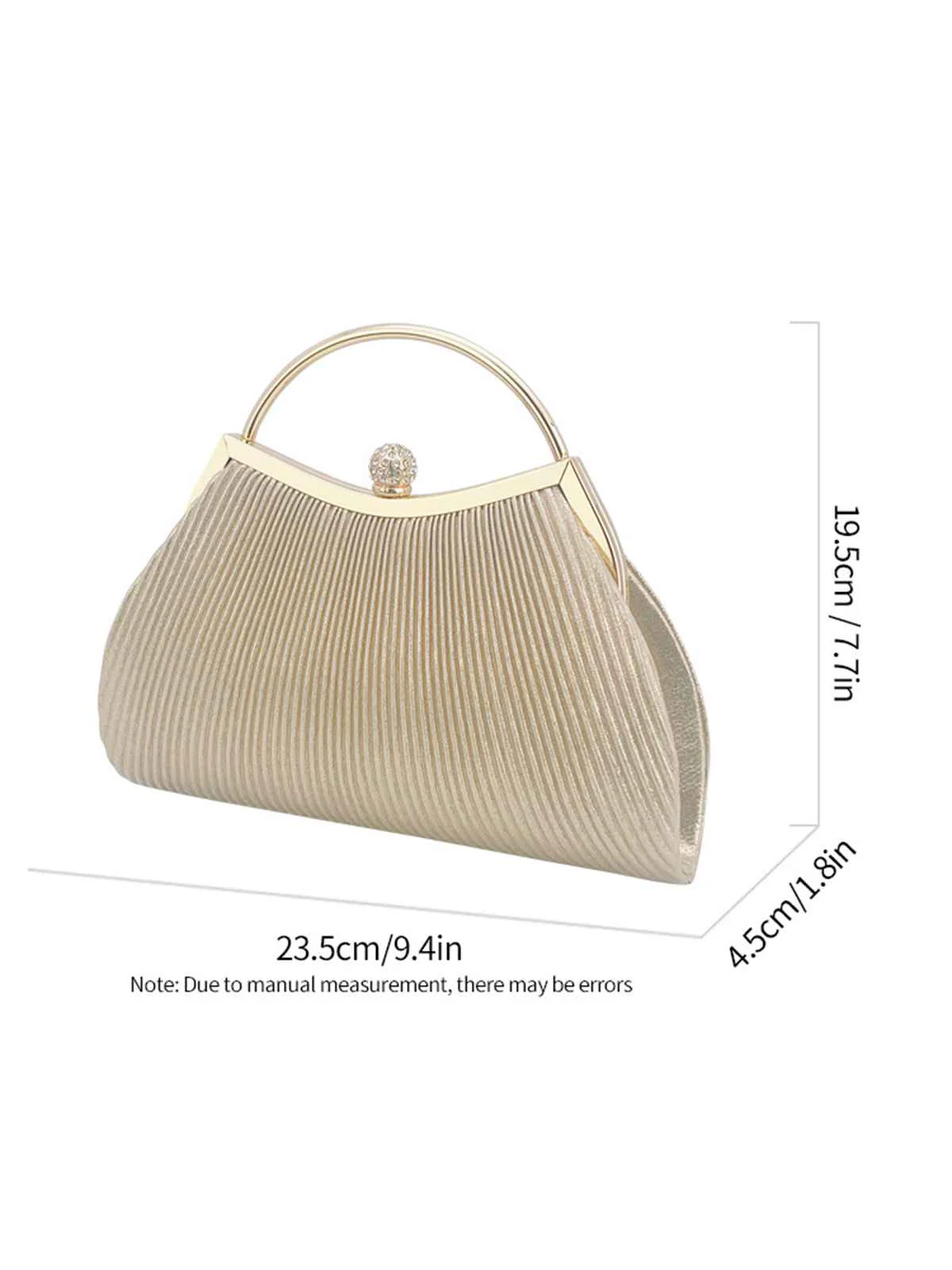 Sac solide plissé de fête vintage - Image 8