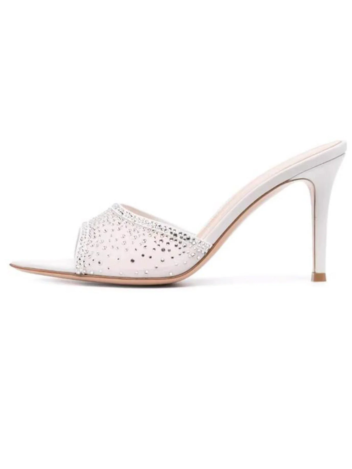 Sandales talons hauts bout pointu et strass - Image 7