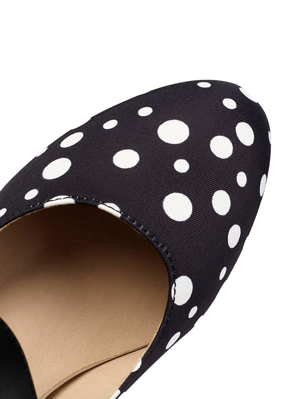 Talons épais rétro Mary Jane à pois et nœud papillon - Image 20