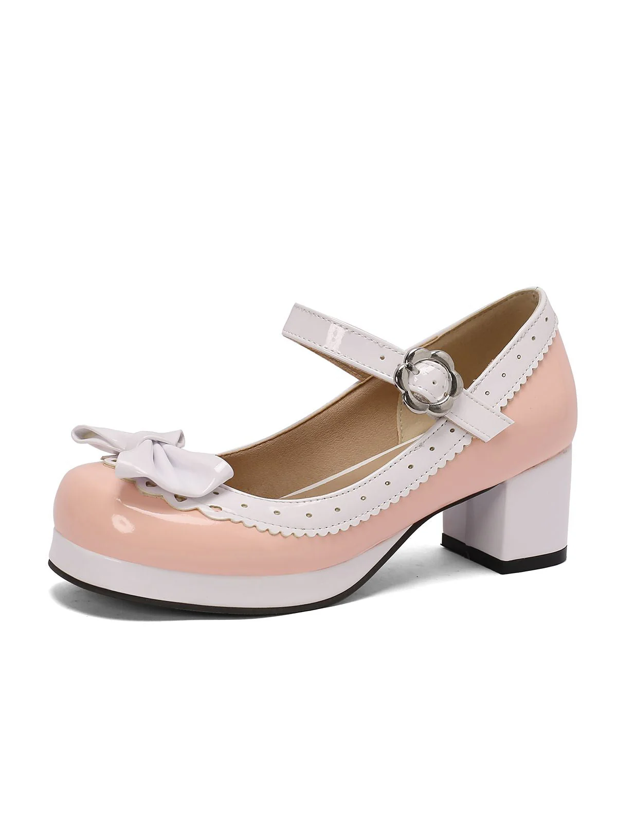Talons hauts mary jane rétro en cuir verni avec nœud - Image 12