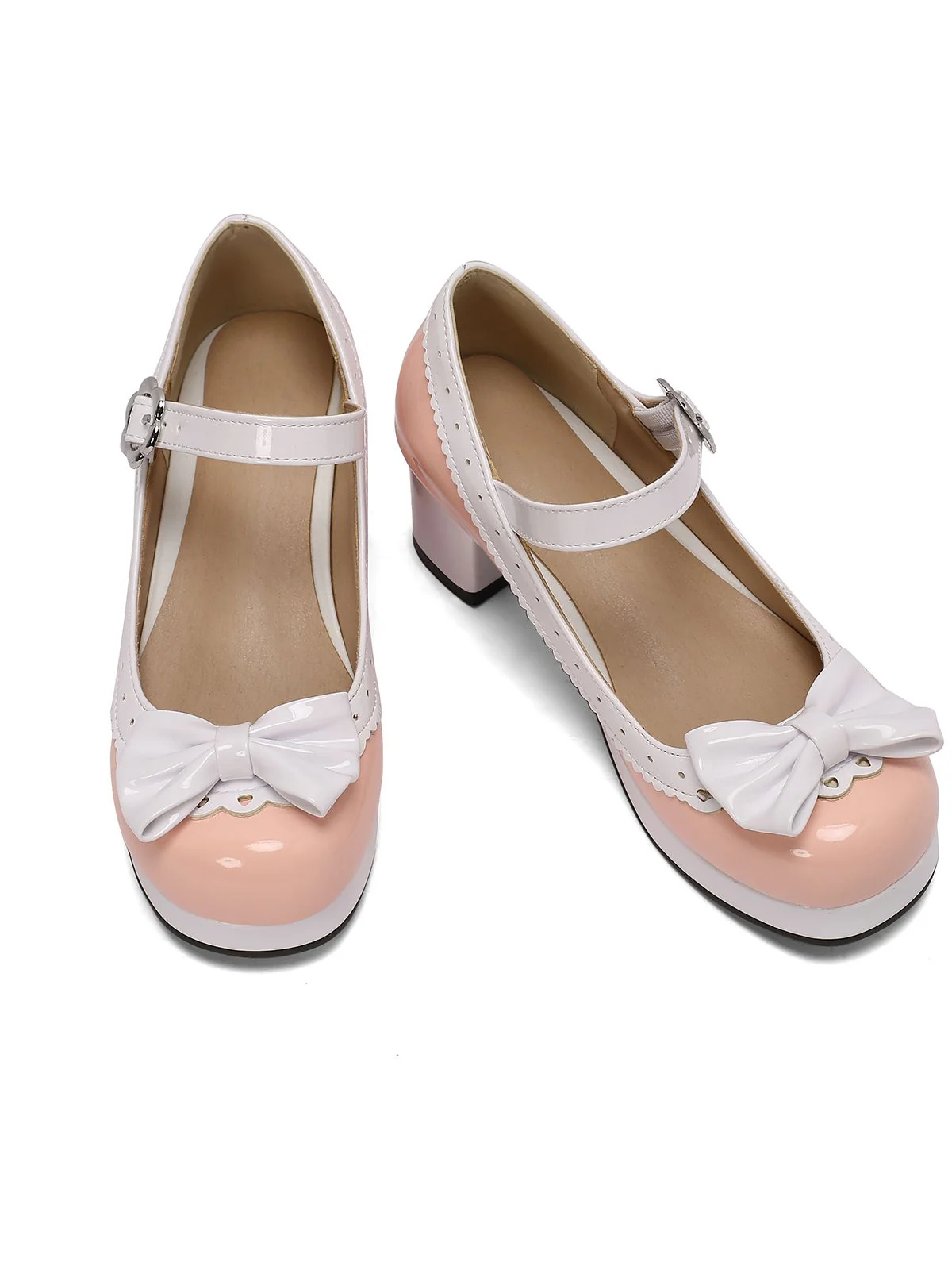 Talons hauts mary jane rétro en cuir verni avec nœud - Image 14