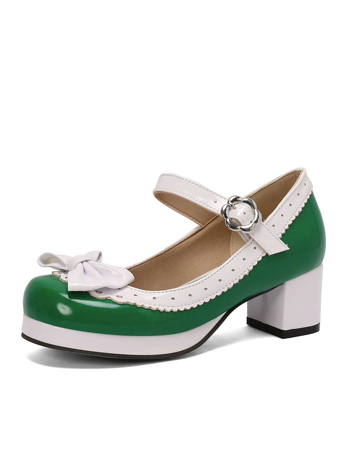 Talons hauts mary jane rétro en cuir verni avec nœud - Image 16