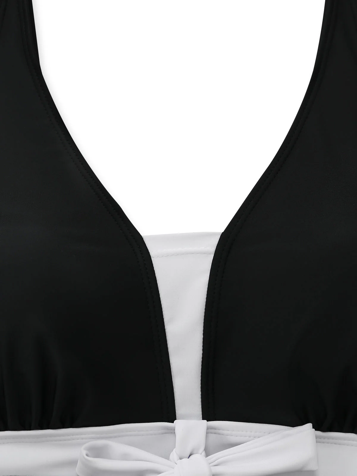 Tankini Noir Et Blanc Nœud Années 50 - Image 4