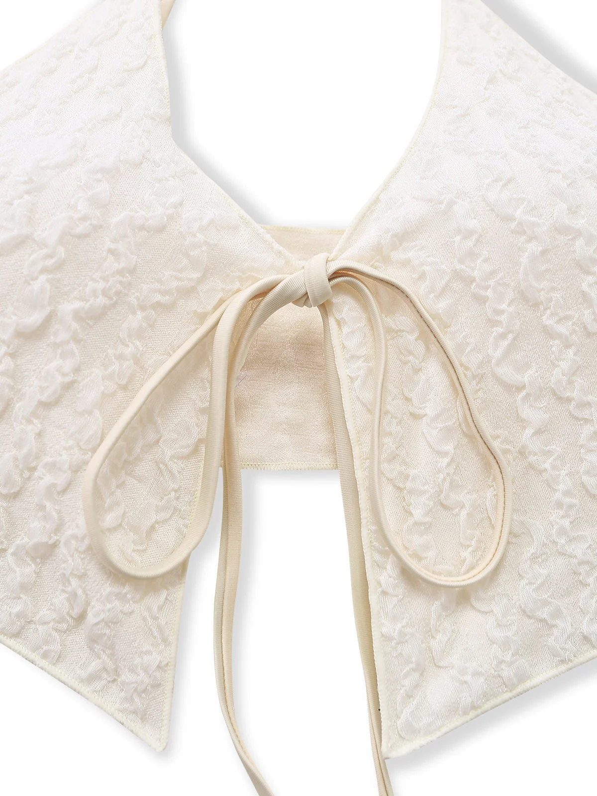 Tankini Noué Devant Texturé Ivoire Années 40 - Image 7