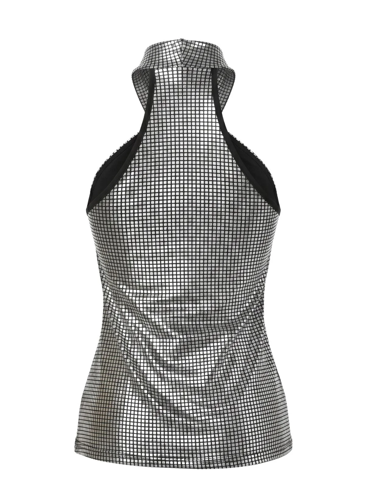 Tops Croisé Dos Nu Métallique Pailleté Années 1960 - Image 6