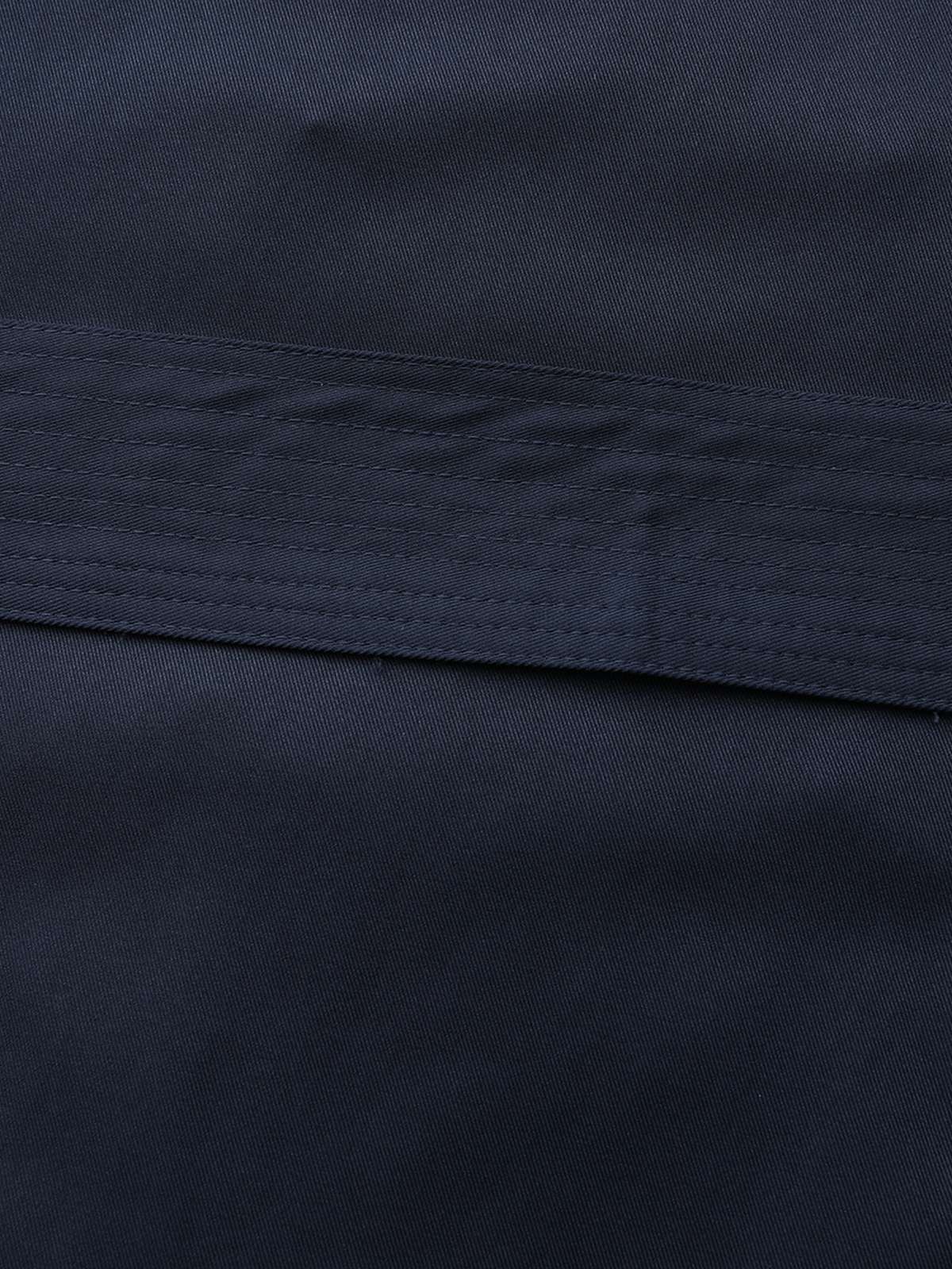 Trench-coat bleu à double boutonnage et col rond des années 1940 - Image 15