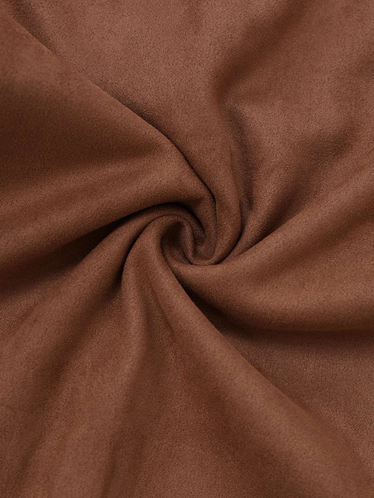 Trench-coat marron croisé à revers en daim années 1950 - Image 6