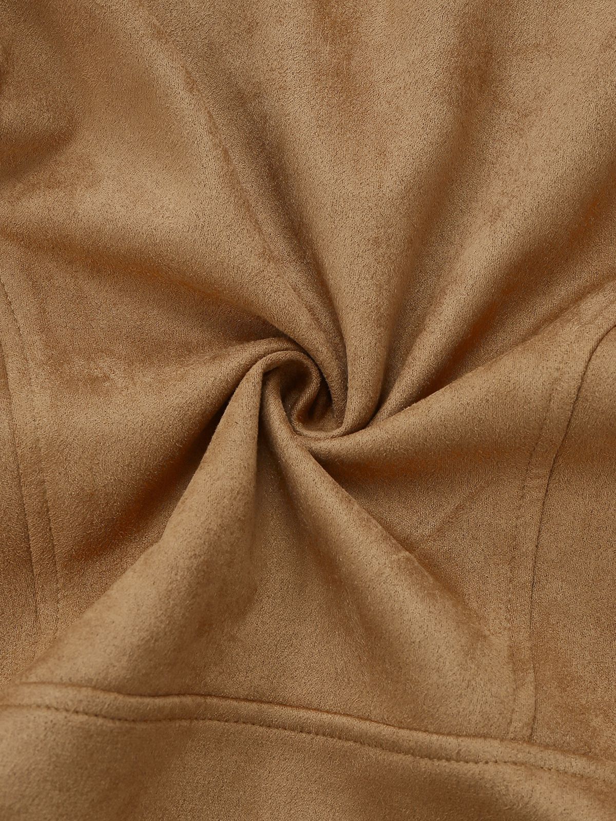 Veste avec bordure en fausse fourrure et broderie de roses années 1970 - Image 5