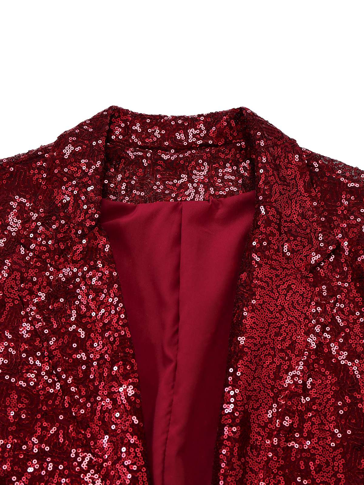 Veste blazer à paillettes col revers des années 1970 - Image 3