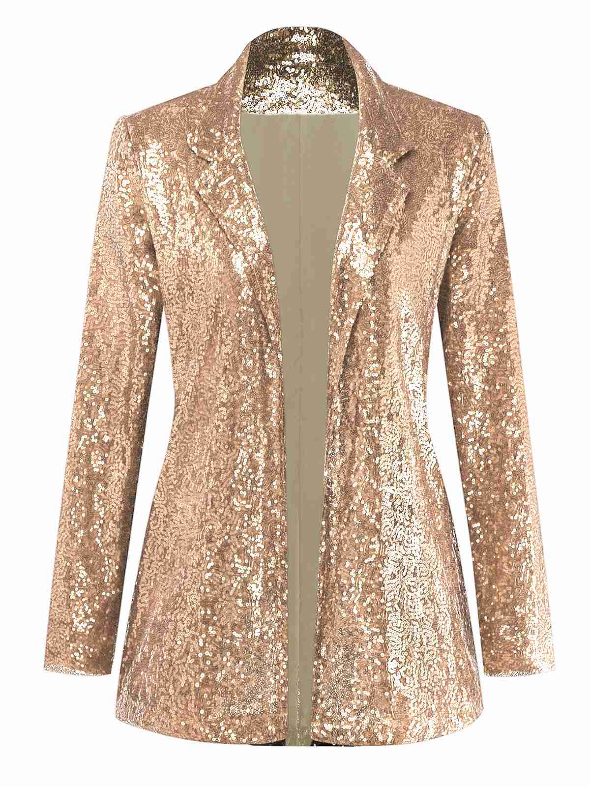 Veste blazer à paillettes col revers des années 1970 - Image 9
