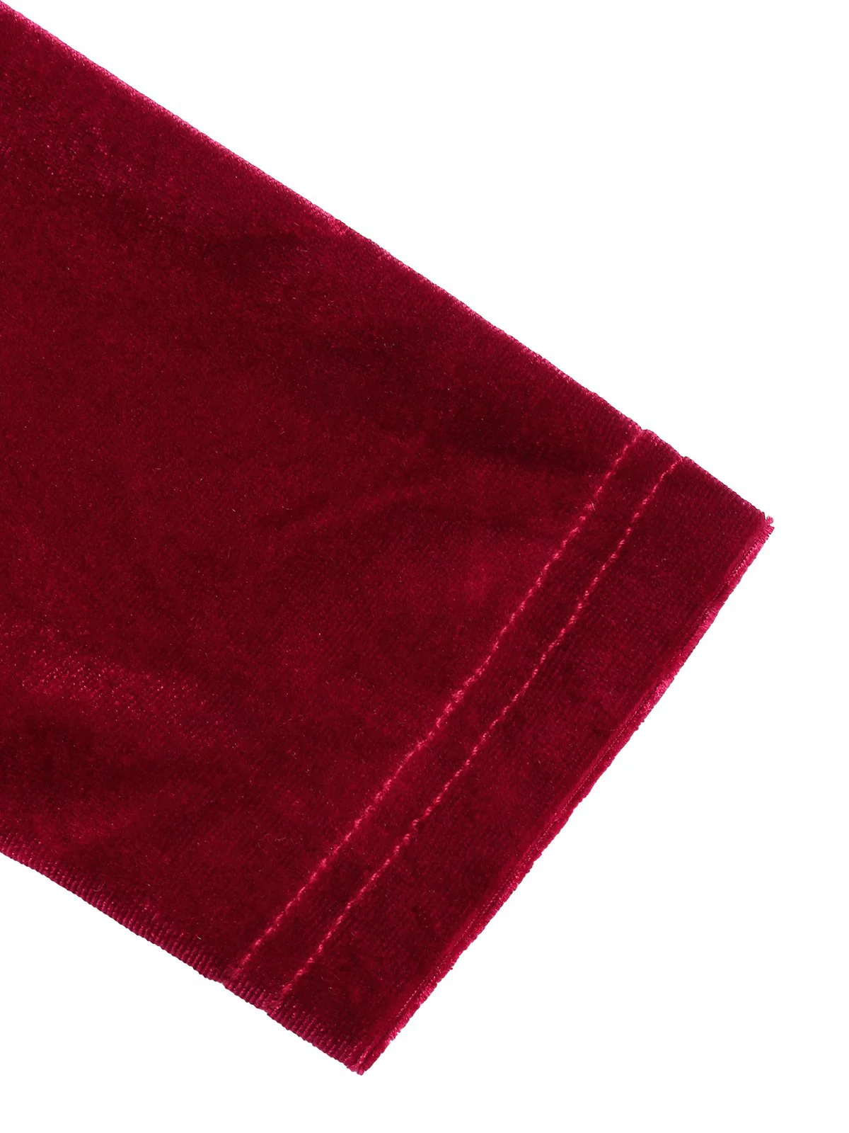 Veste boléro en velours rouge à revers contrastés des années 1930 - Image 7