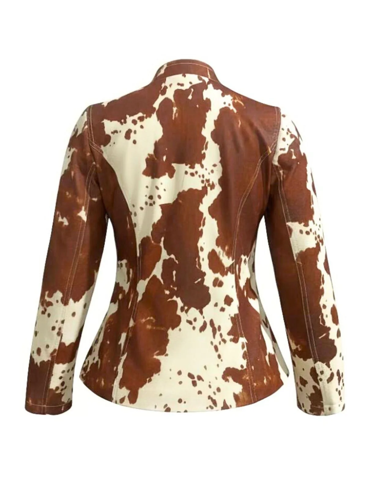 Veste boutonnée de cowgirl western marron des années 1970 - Image 4