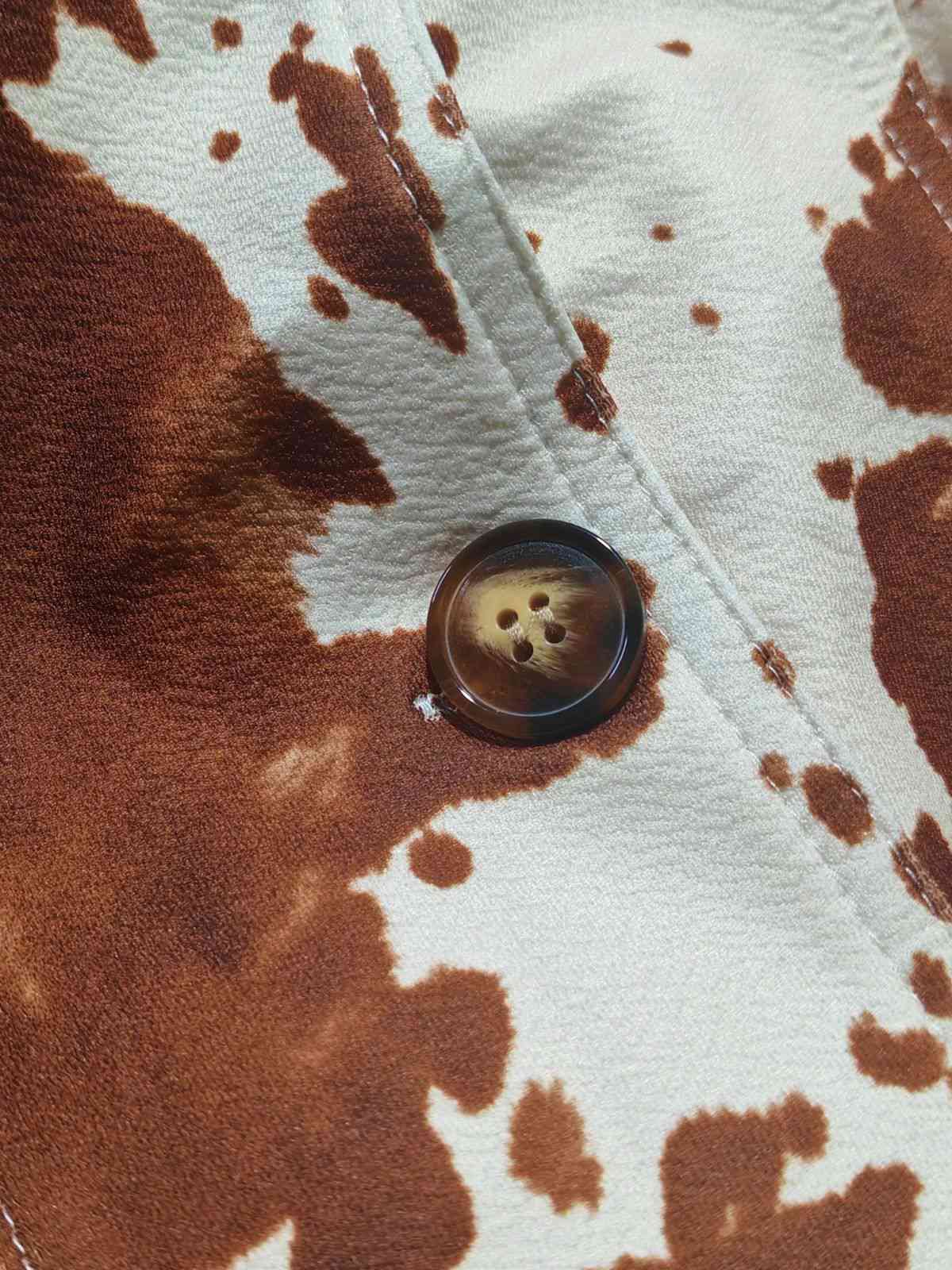 Veste boutonnée de cowgirl western marron des années 1970 - Image 5