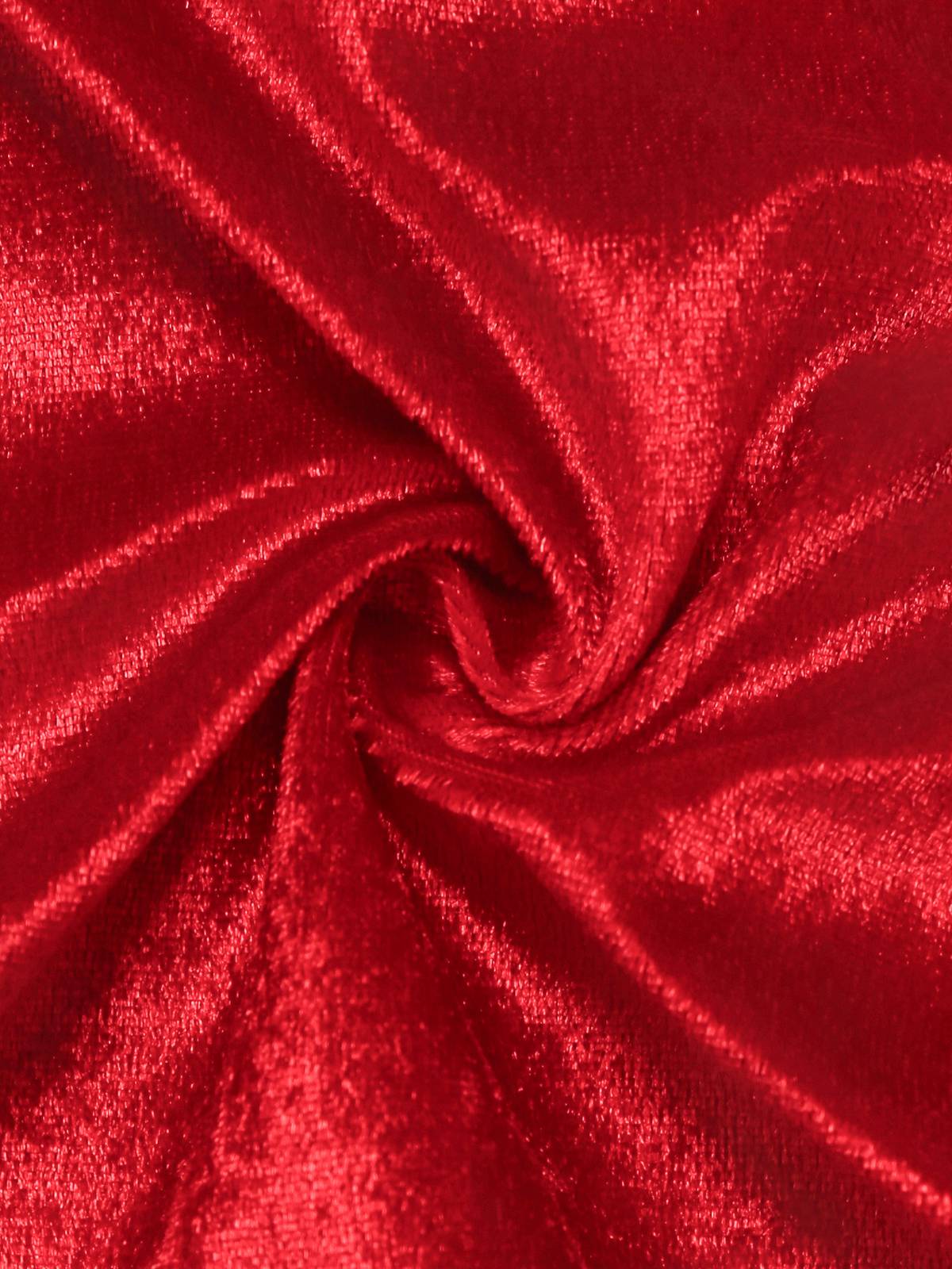 Veste de Noël en velours à lacets et bordure en fourrure rouge des années 1970 - Image 5
