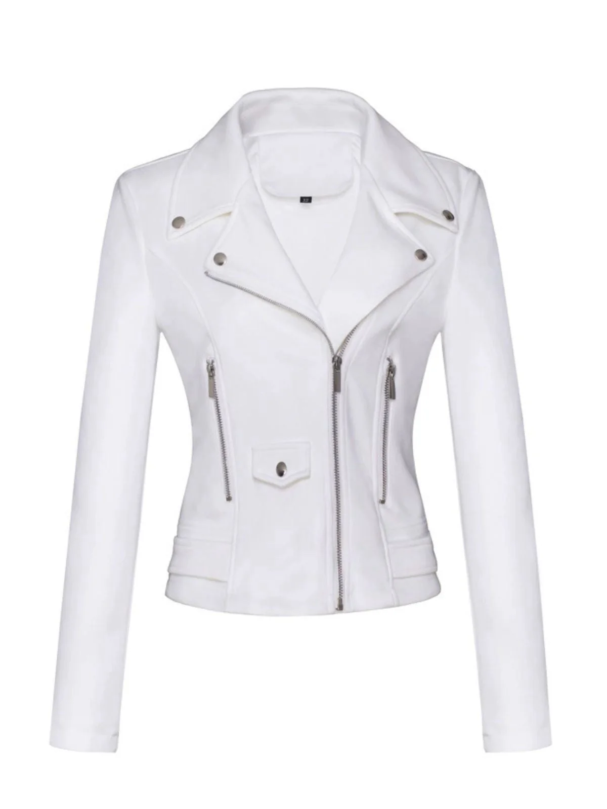 Veste en cuir suédé à revers uni années 1980 - Image 10