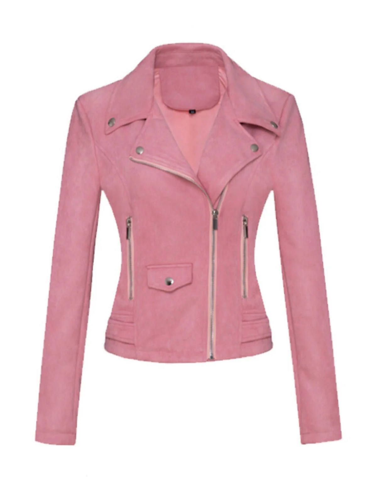 Veste en cuir suédé à revers uni années 1980 - Image 12