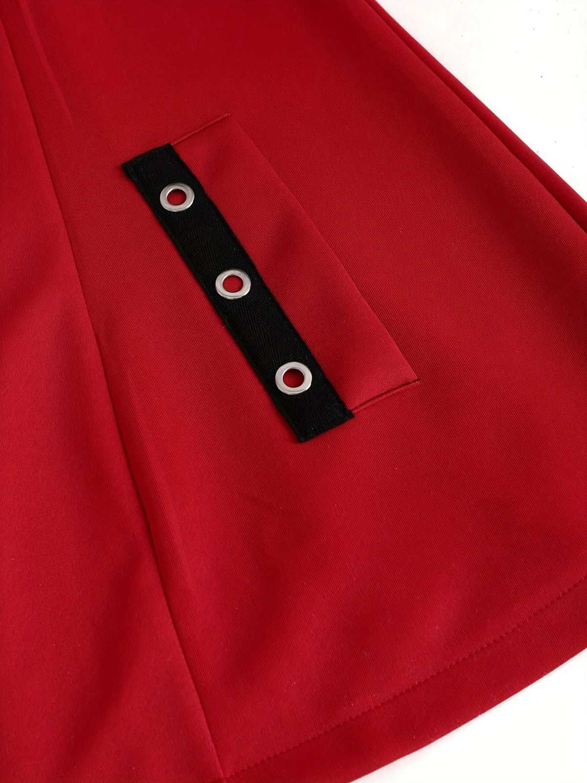 Veste midi punk à capuche et ceinture zippée années 1960 - Image 4