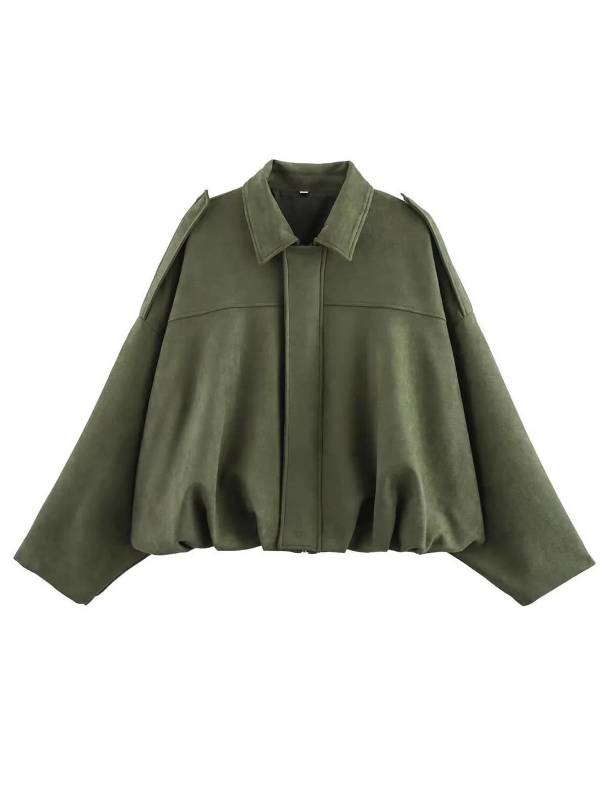 Veste surdimensionnée en daim à revers années 1980 - Image 3