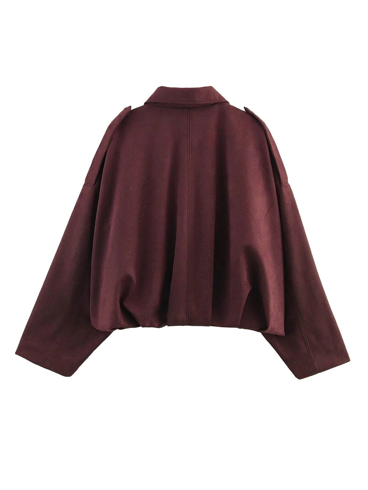 Veste surdimensionnée en daim à revers années 1980 - Image 5